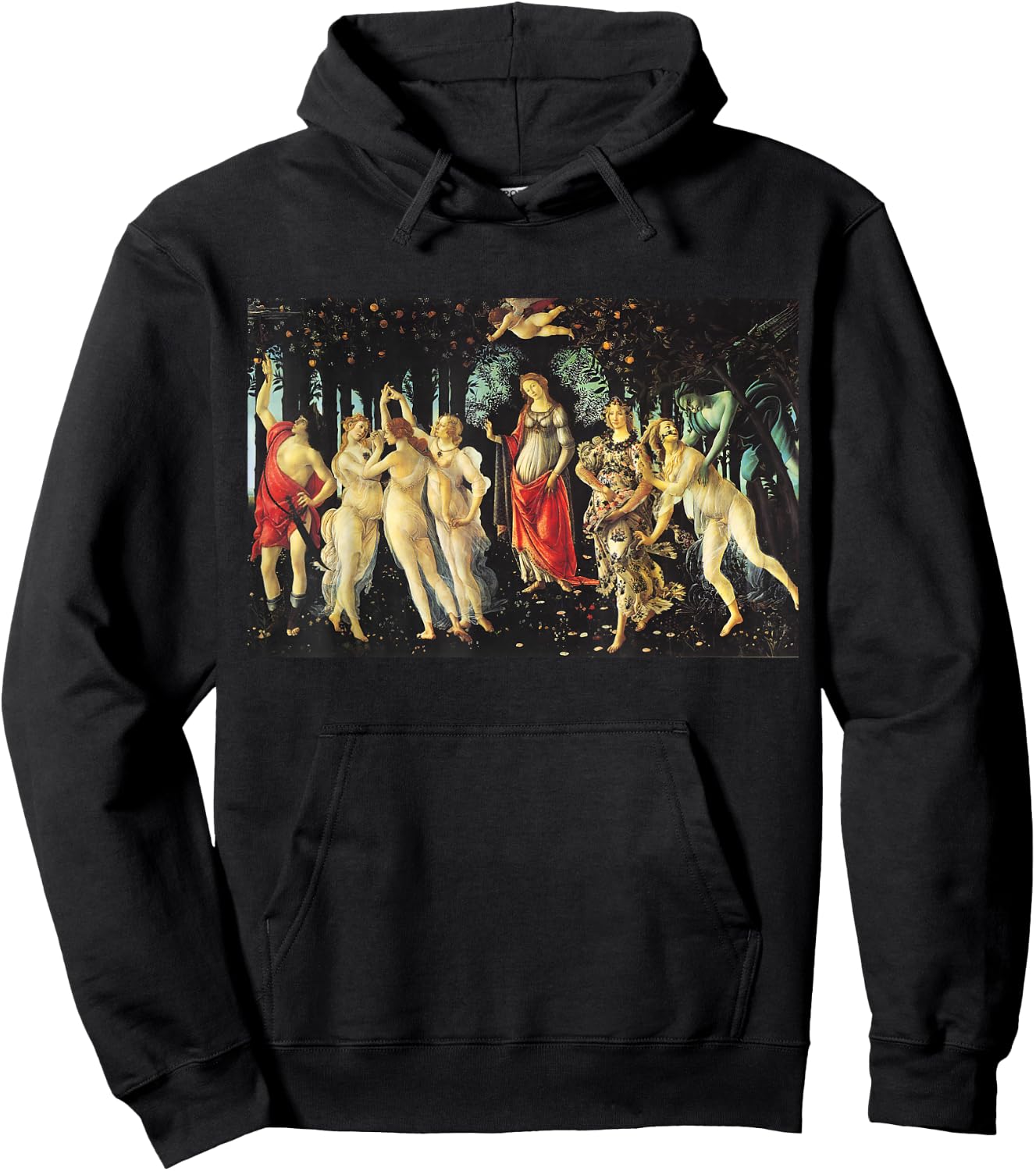 The Spring (Primavera) by Sandro Botticelli Hoodie - Hoodie | Black