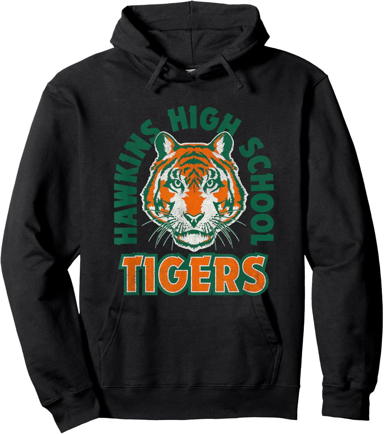 Stranger Things Retro Hawkins High School 1986 Collegiate Hoodie - Hoodie | Black
