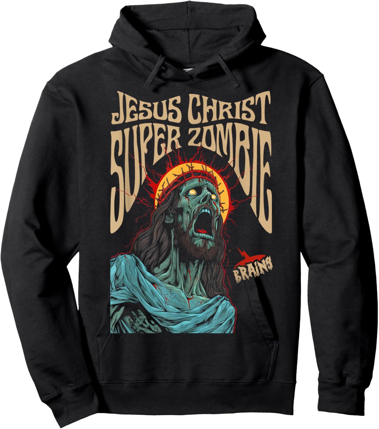 Jesus Christ Super Zombie Hoodie - Hoodie | Black