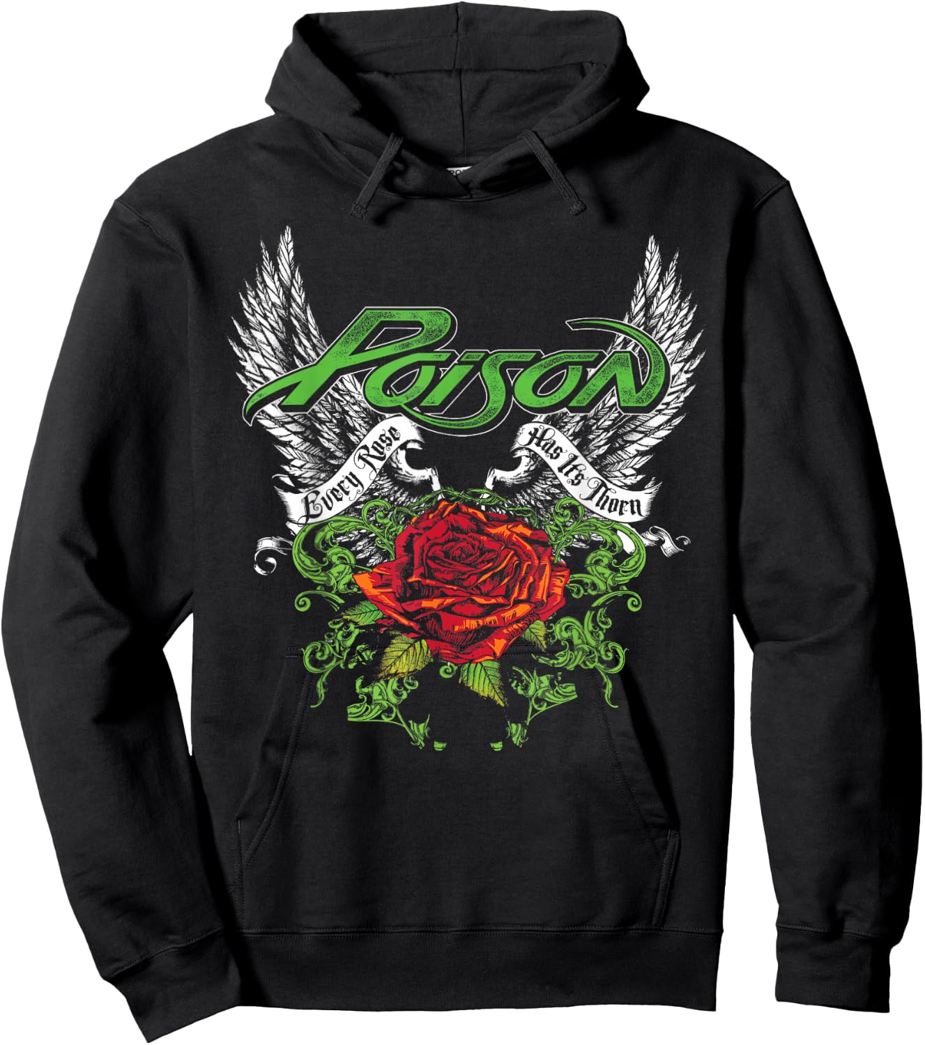 Poison - Thorns & Wings Hoodie - Hoodie | Black