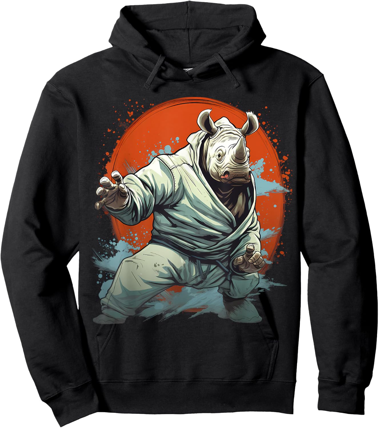MMA Rhino Karate Hoodie - Hoodie | Black