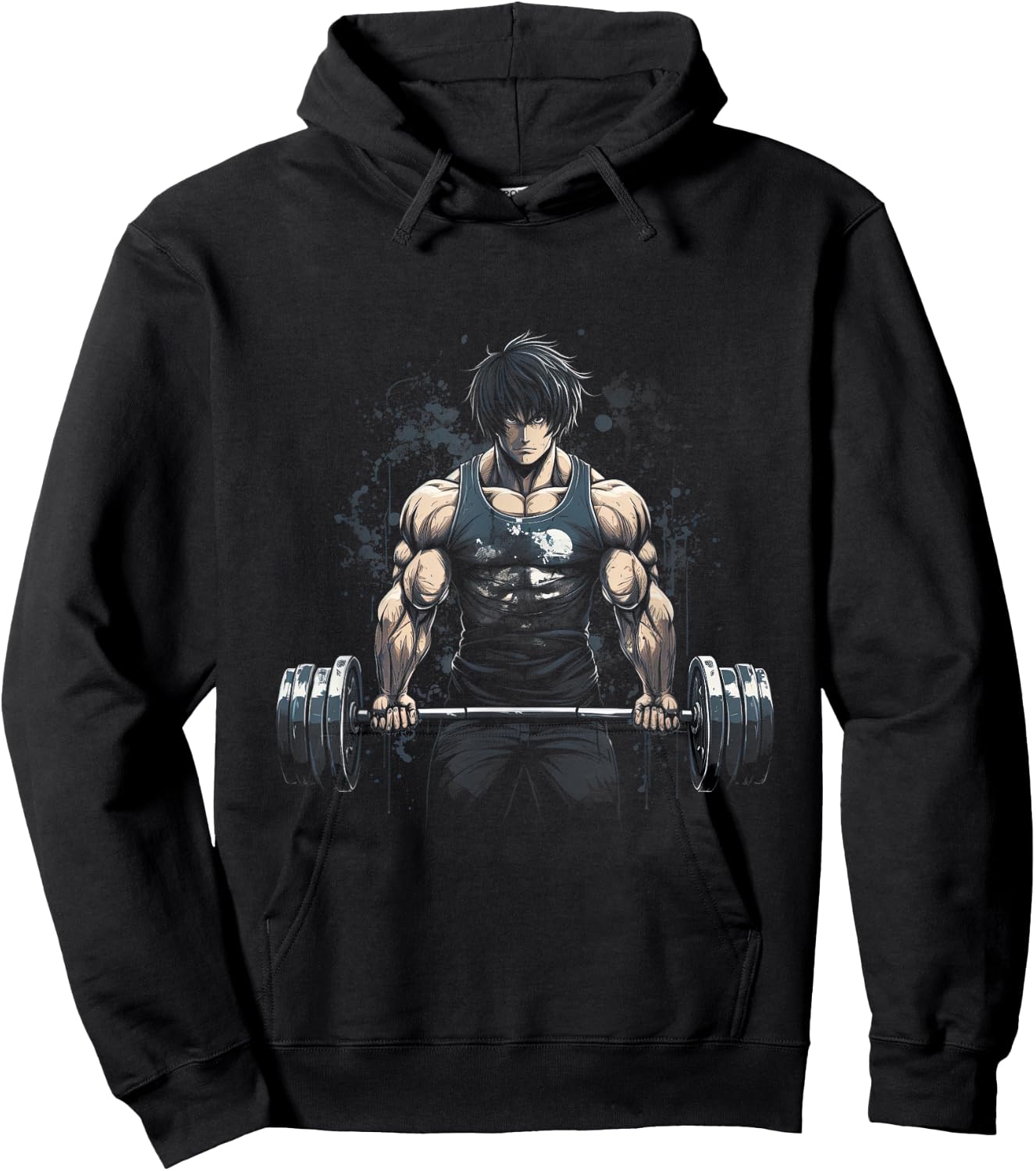 Anime Young Deadlift Fitness Motivation Strenght Hoodie - Hoodie | Black