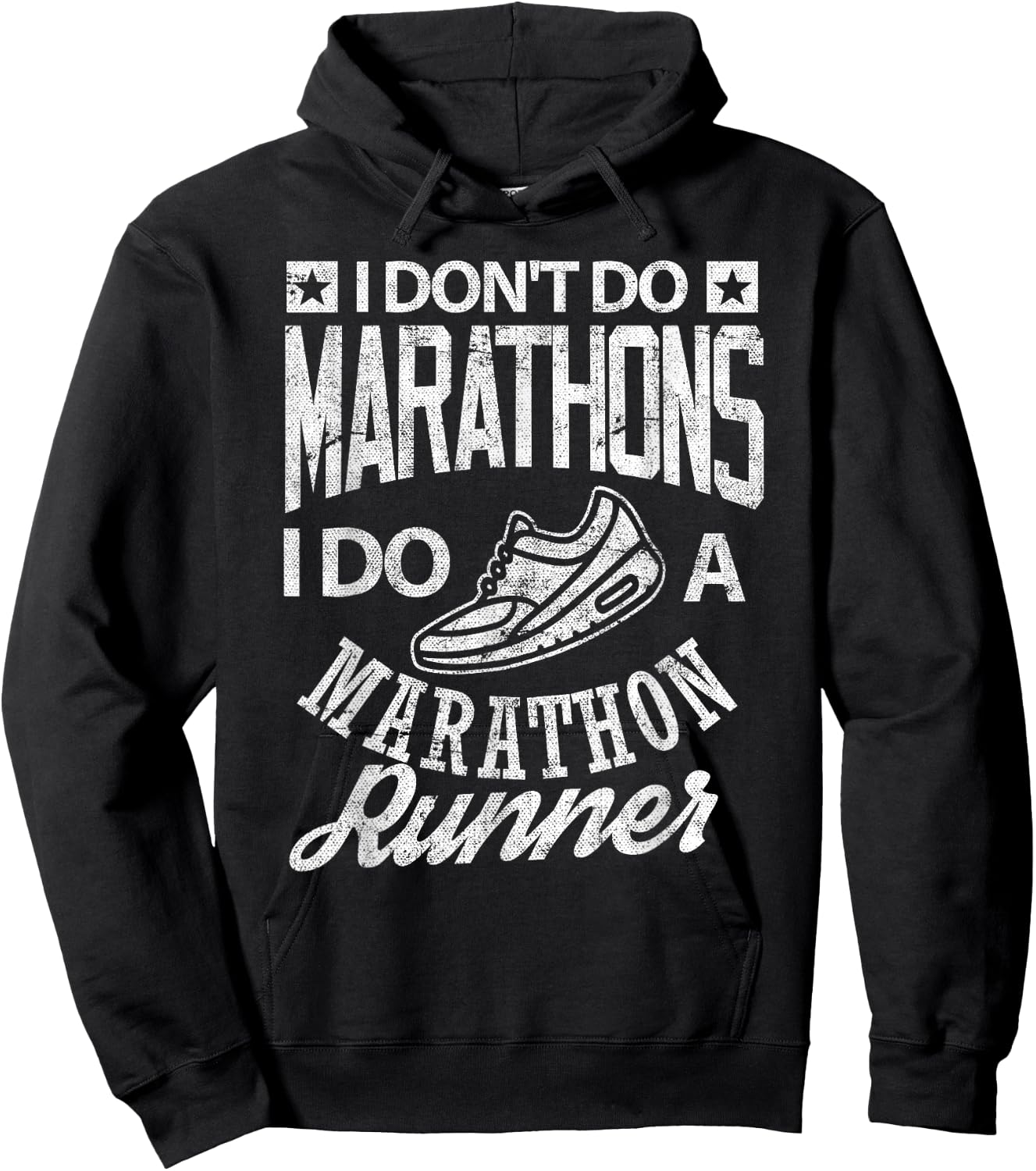 Marathon Runner Shirt I do a Marathon Funny Running Hoodie - Hoodie | Black