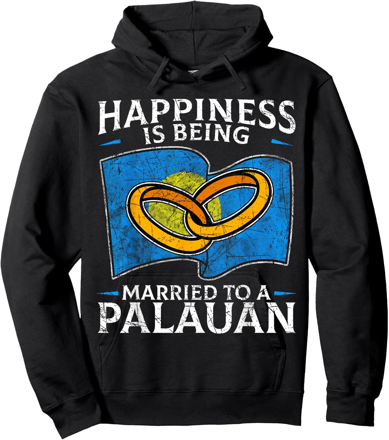 Palauan Wedding Republic of Palau Heritage Marriage Hoodie - Hoodie | Black