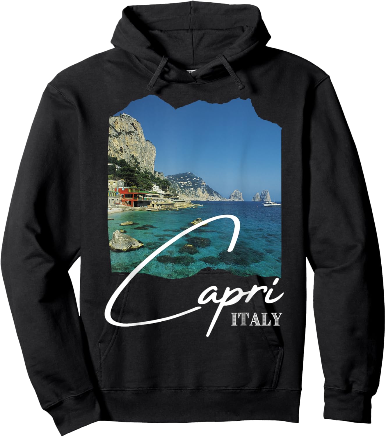Capri Island - Capri Italy - Capri Souvenir Hoodie - Hoodie | Black