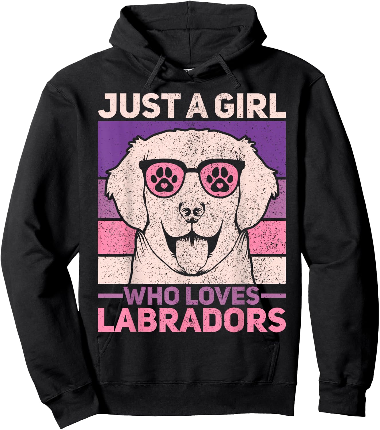 Just A Girl Who Loves Labradors Lab Owner Labrador Retriever Hoodie - Hoodie | Black