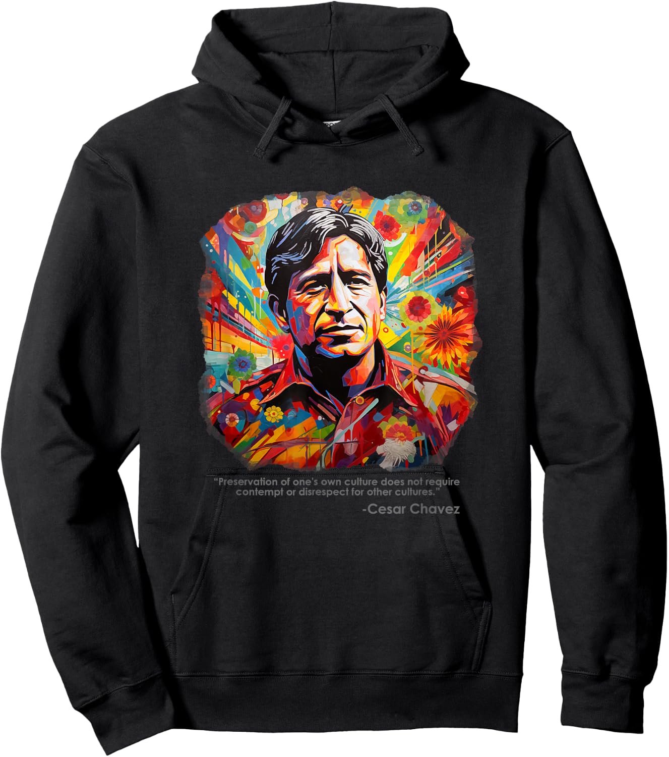 Cesar Chavez, Hispanic Heritage Month Hoodie - Hoodie | Black