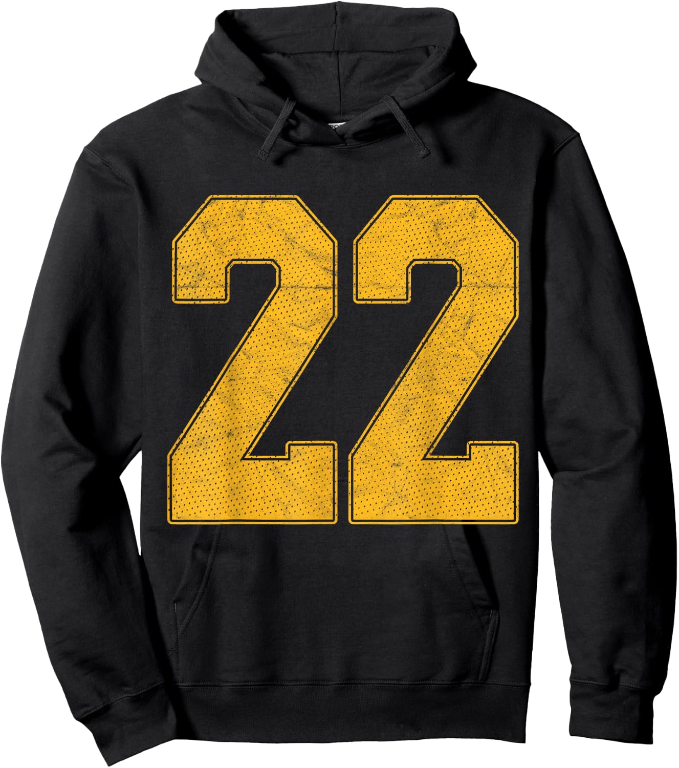 Number 22 Numbered Uniform Sports Team Jersey 22nd Birthday Hoodie - Hoodie | Black