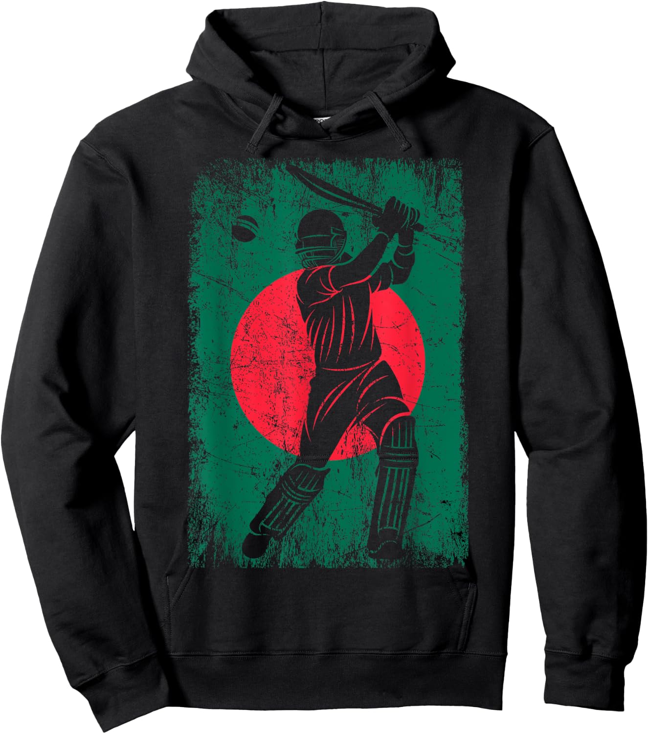 Bangladesh Flag Cricket Jersey Fan Player Coach Hoodie - Hoodie | Black