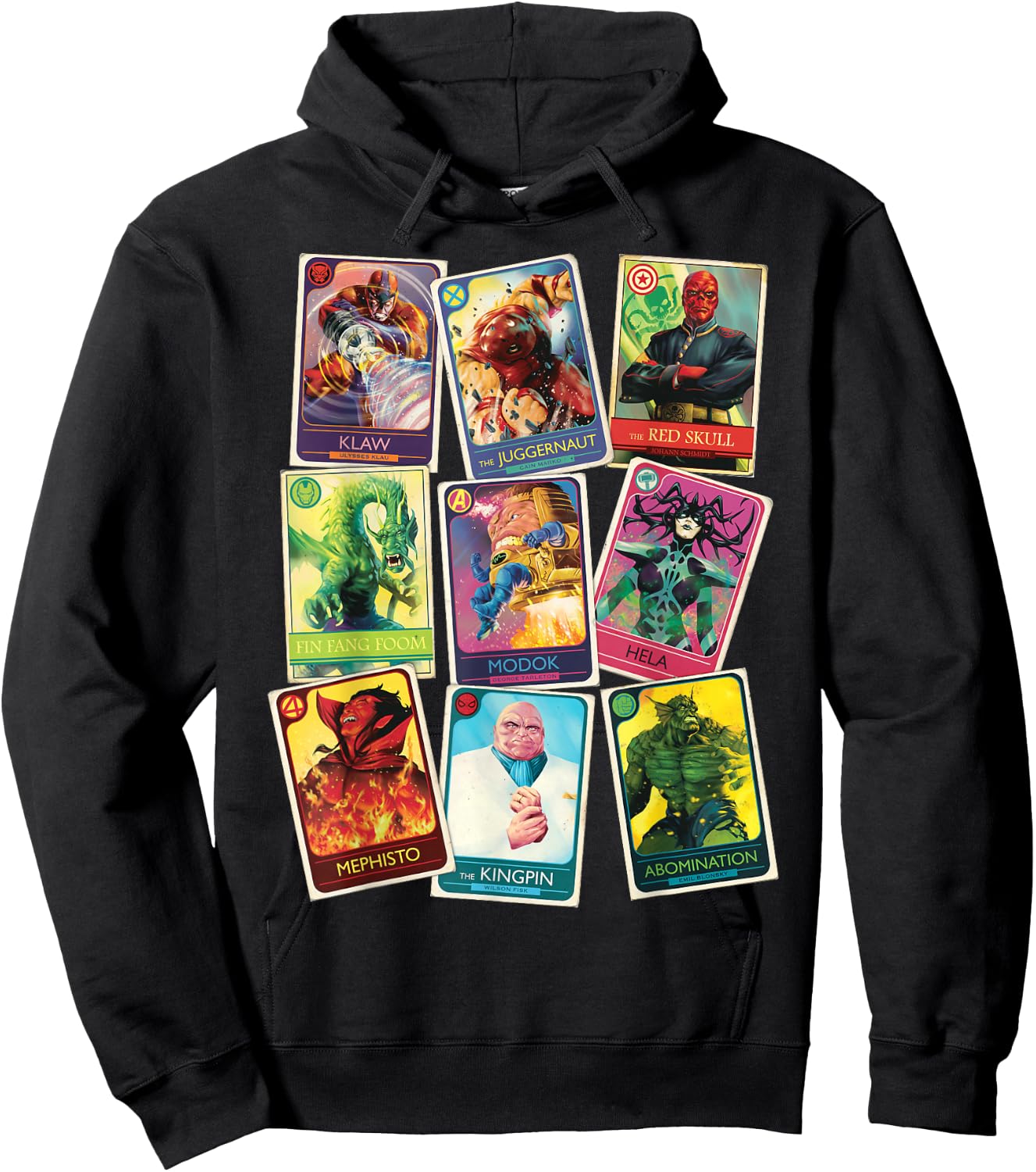 Marvel Super Villain Trading Cards Hoodie - Hoodie | Black