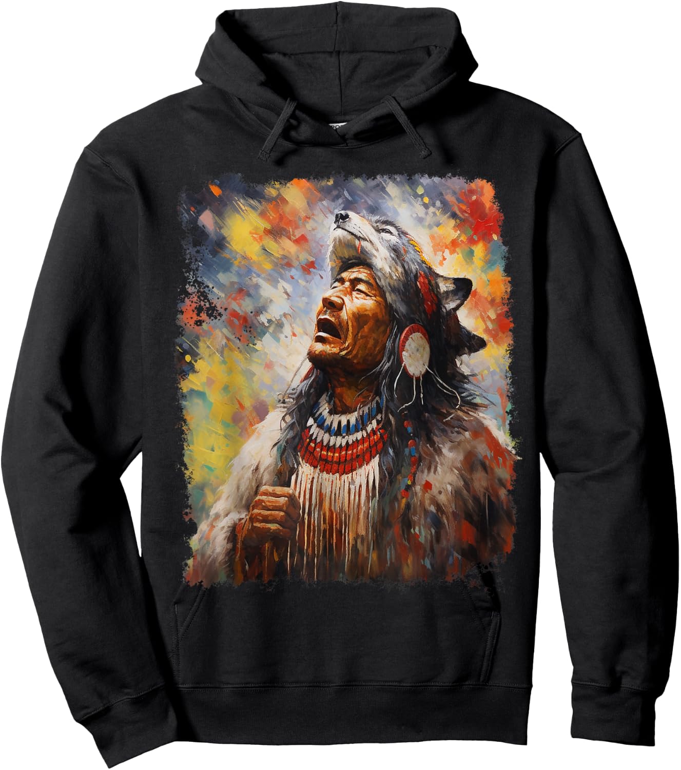 Wolf Hoodie - Hoodie | Black