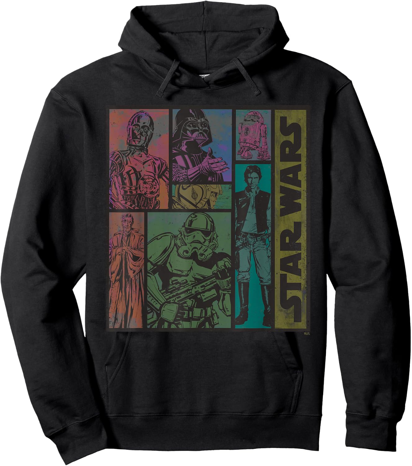 Star Wars Classic Comic Art Episode IV Retro Vintage Hoodie - Hoodie | Black