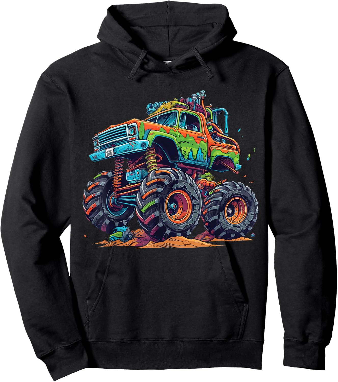 Monster Truck for toddlers Youth & Adults Hoodie - Hoodie | Black