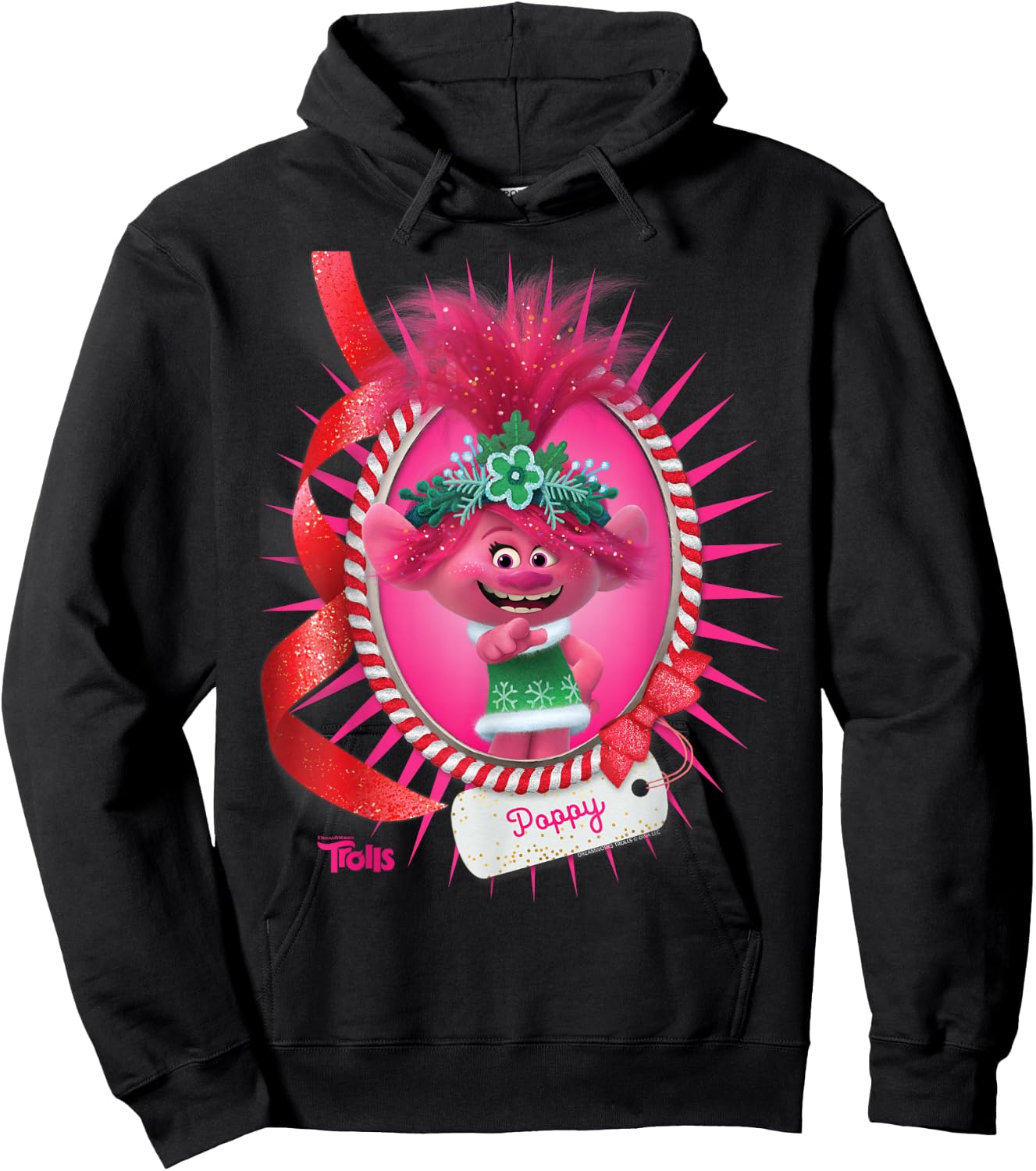 DreamWorks Trolls Poppy Holiday Hoodie - Hoodie | Black