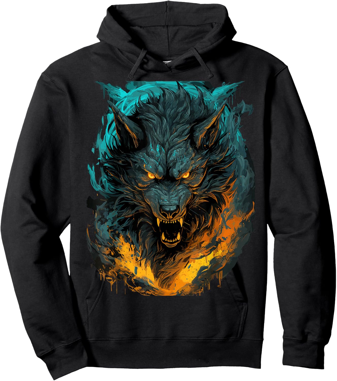 Fenrir Wolf - Norse Mythology - Ragnarok Viking Hoodie - Hoodie | Black