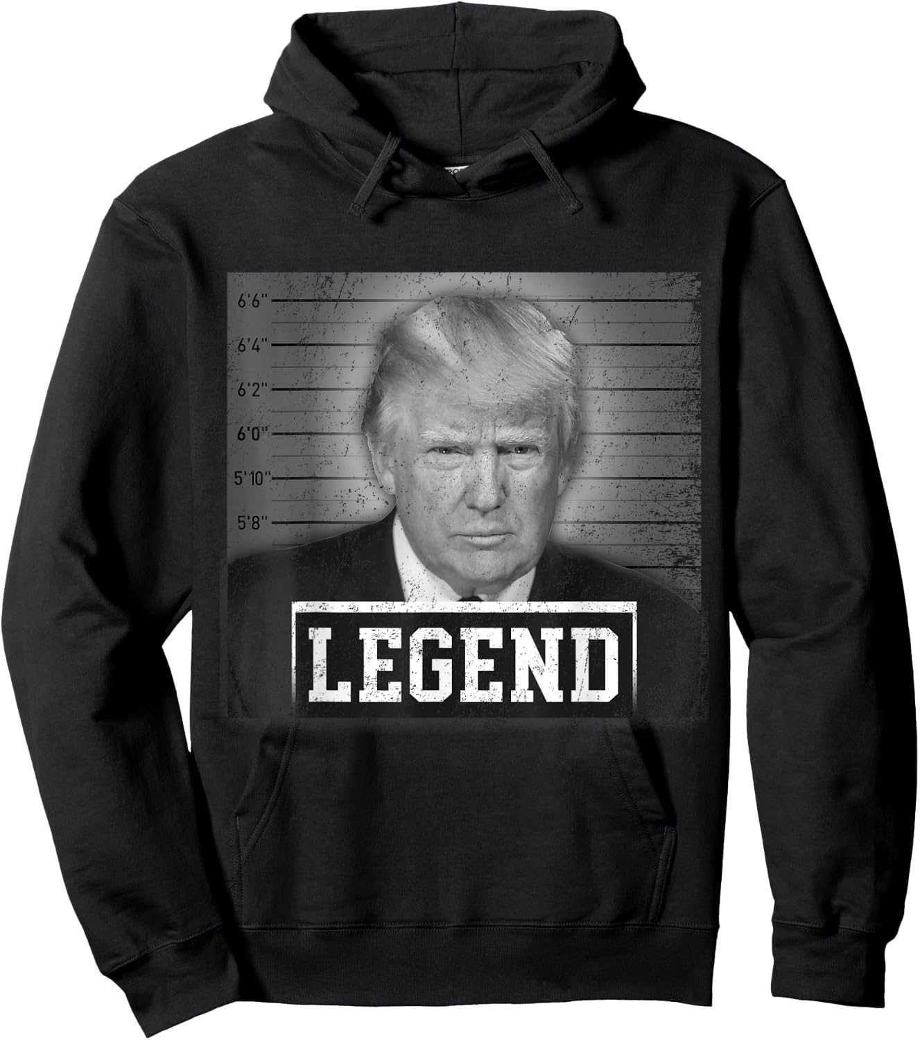 Trump 2024 Mugshot President Legend Save America Vintage Hoodie - Hoodie | Black