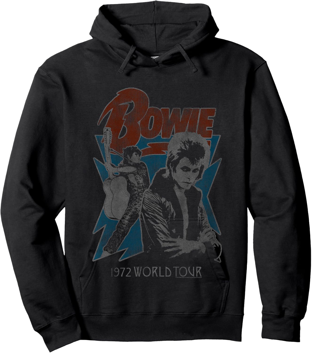 Kids David Bowie Music Rock Tour 72 Hoodie - Hoodie | Black