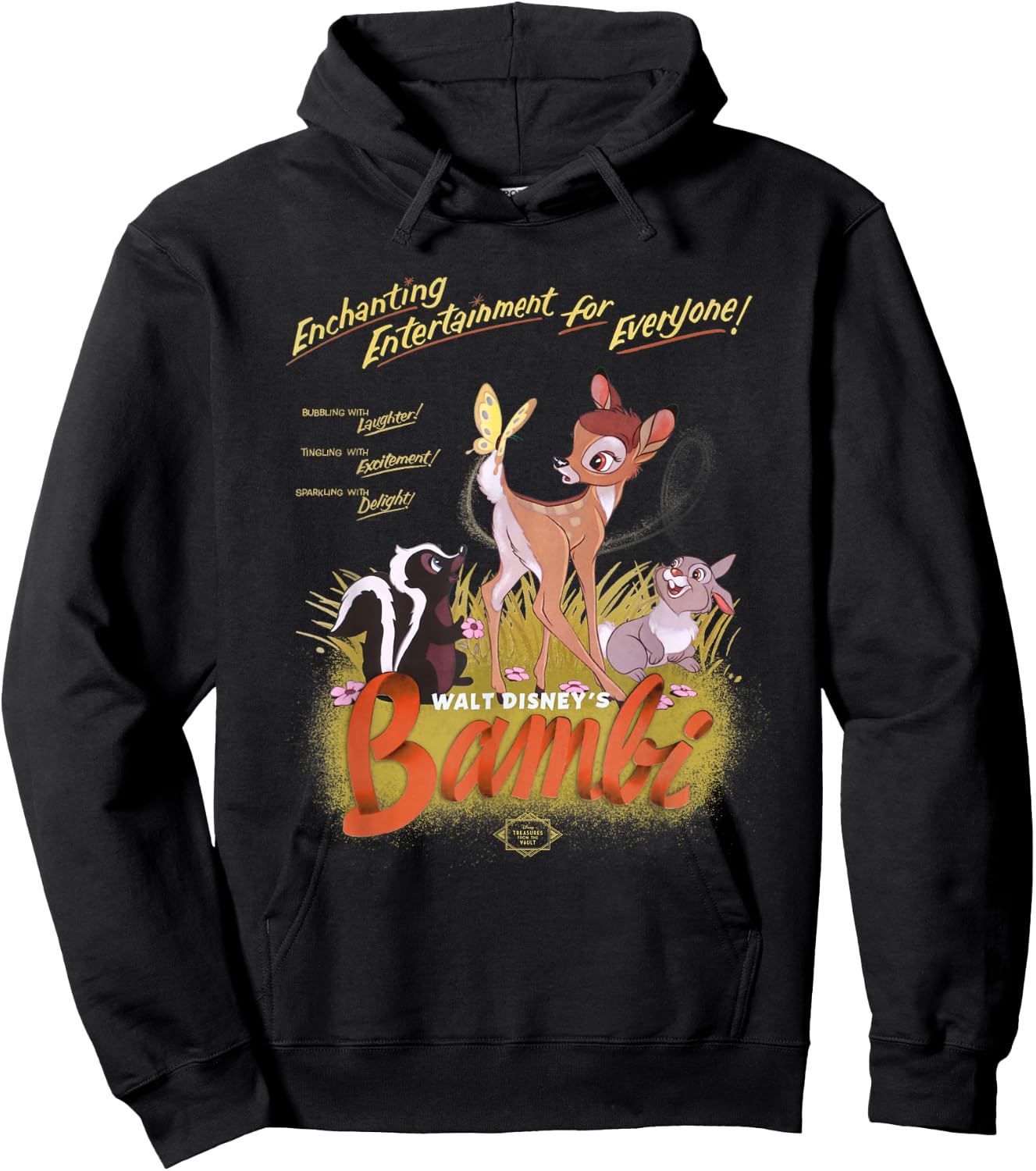 Disney Bambi Vintage Movie Art Classic Hoodie - Hoodie | Black