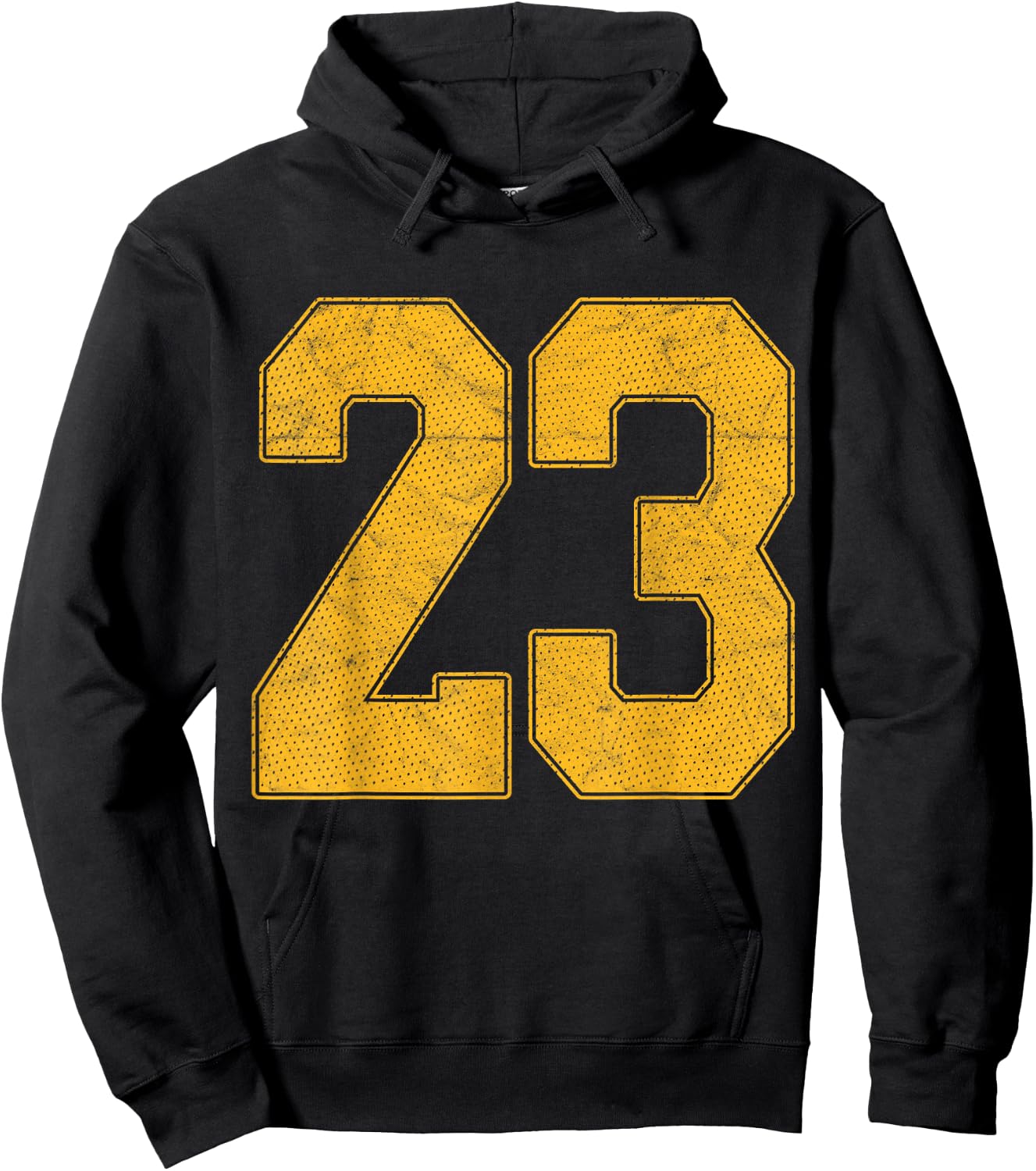 Number 23 Numbered Uniform Sports Team Jersey 23rd Birthday Hoodie - Hoodie | Black