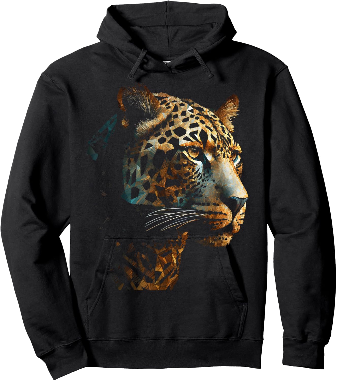 Leopard art - animal leopard Hoodie - Hoodie | Black