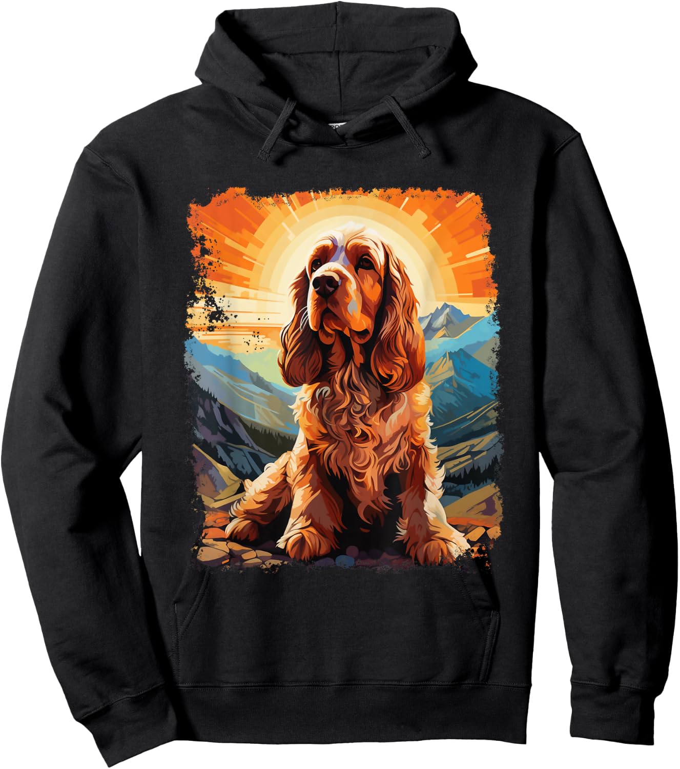 Dog Cocker Spaniel Men Women Kids Hoodie - Hoodie | Black