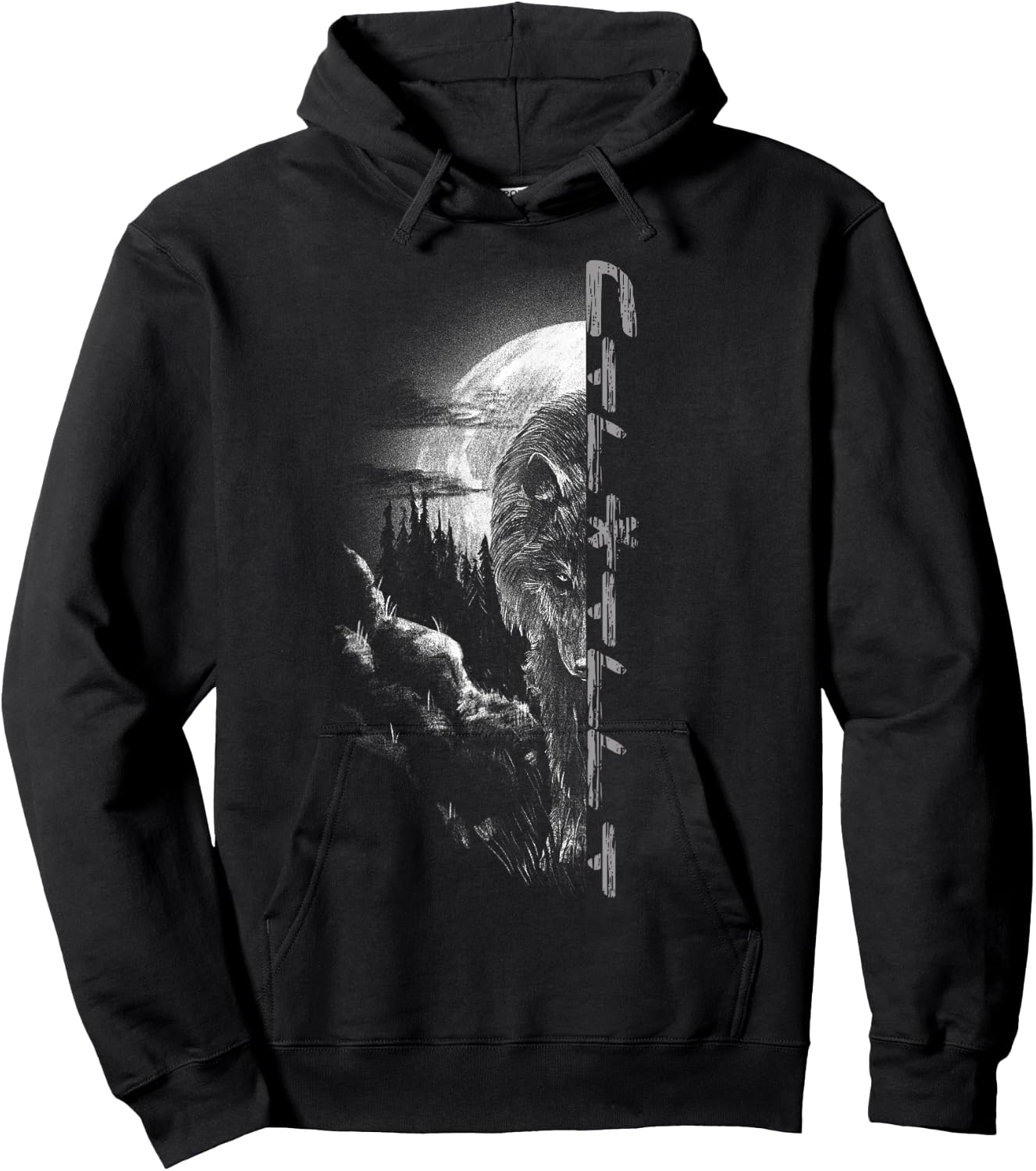 Wolf Fenris Wolf Fenrir Viking Valhalla Runes Germanic Hoodie - Hoodie | Black