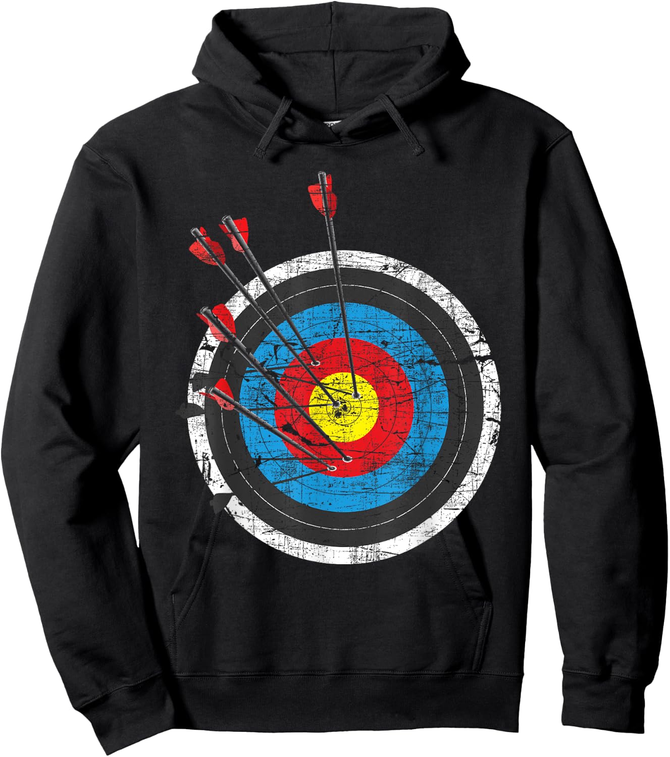 Archery Target - Archer Bowman Bow Hunting Bowhunter Hoodie - Hoodie | Black