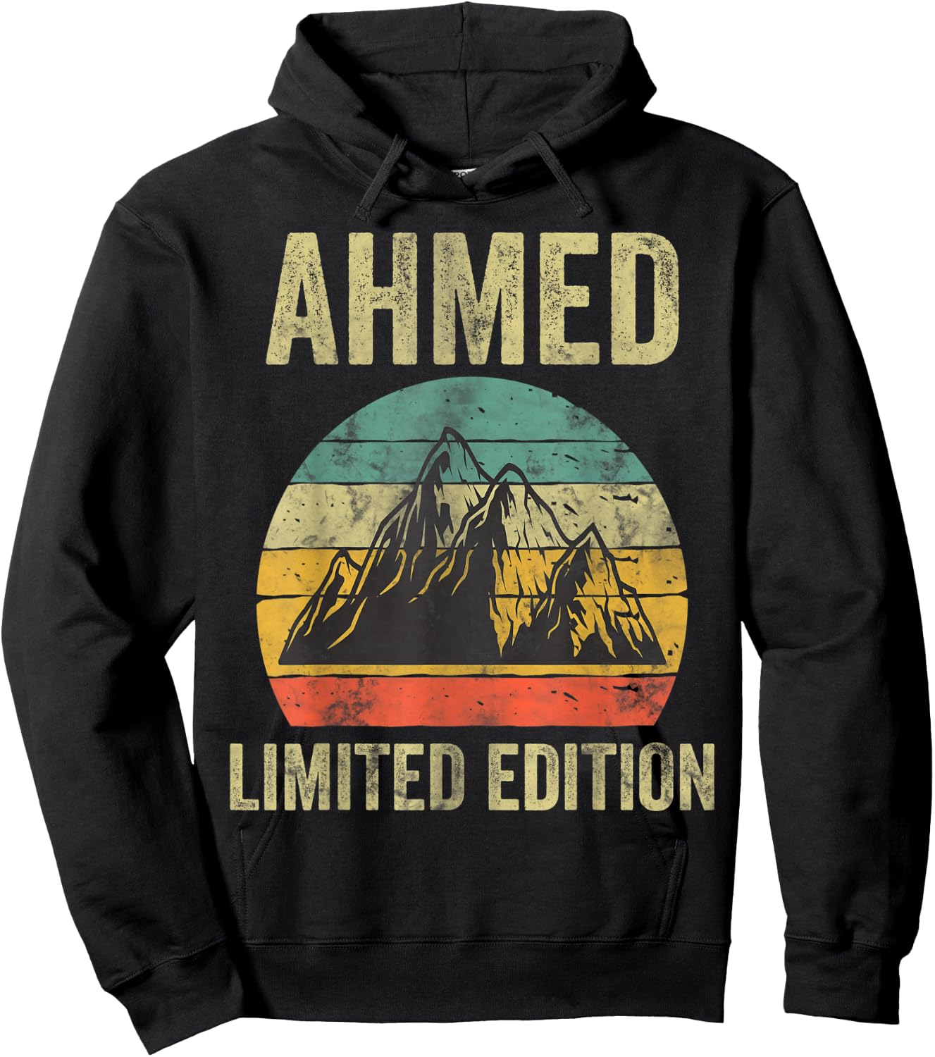 Personalized Name Shirt Ahmed Vintage Limited Edition Hoodie - Hoodie | Black