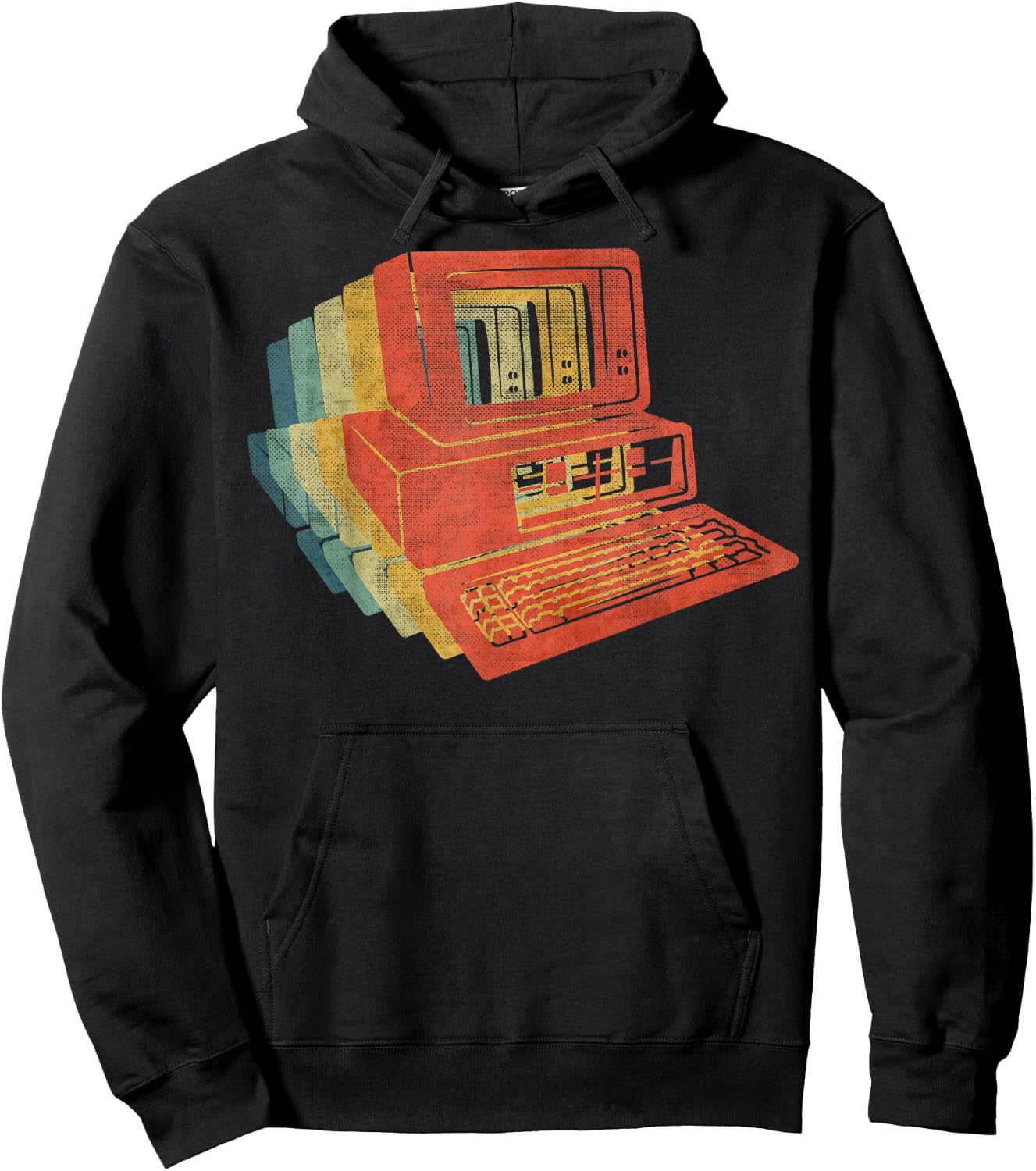 Computer Retro Hoodie - Hoodie | Black