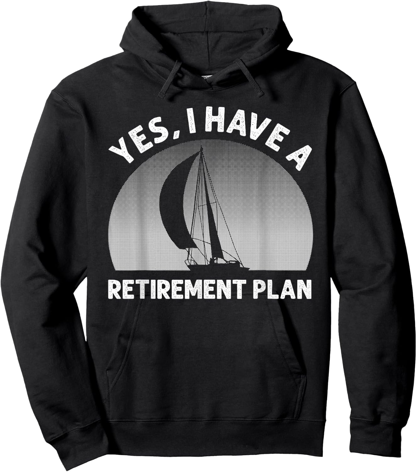 Funny Sailing Designs Women Sailing Retirement Plan Hoodie - Hoodie | Black