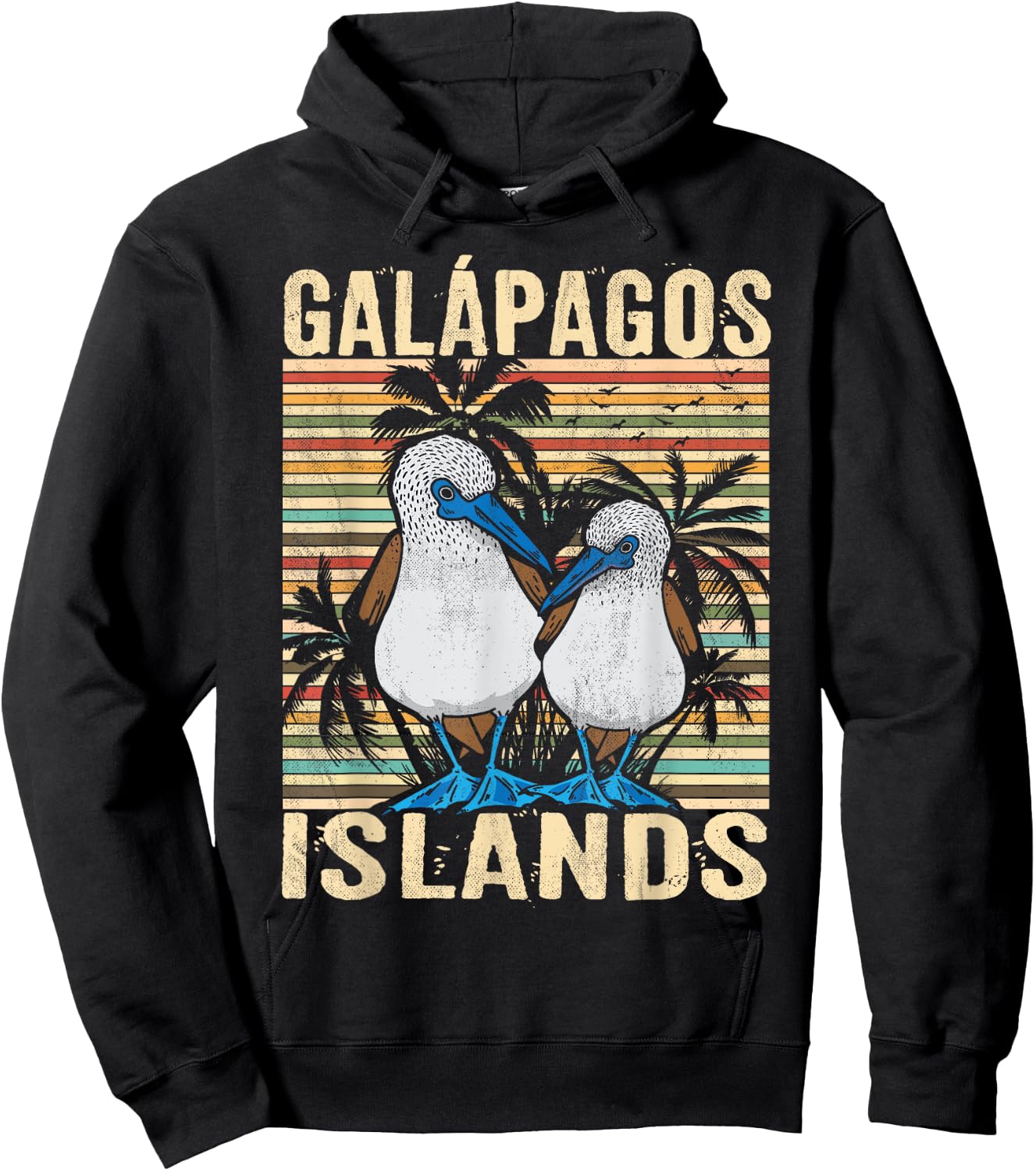Galapagos Island Ecuador Blue Footed Booby Seabird Hoodie - Hoodie | Black