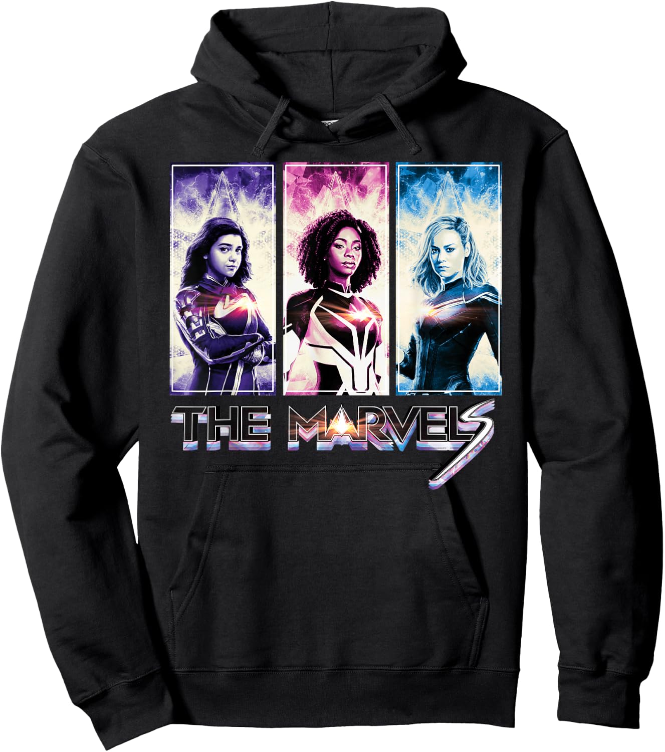 Marvel Studios The Marvels Ms. Marvel Photon Captain Marvel Hoodie - Hoodie | Black