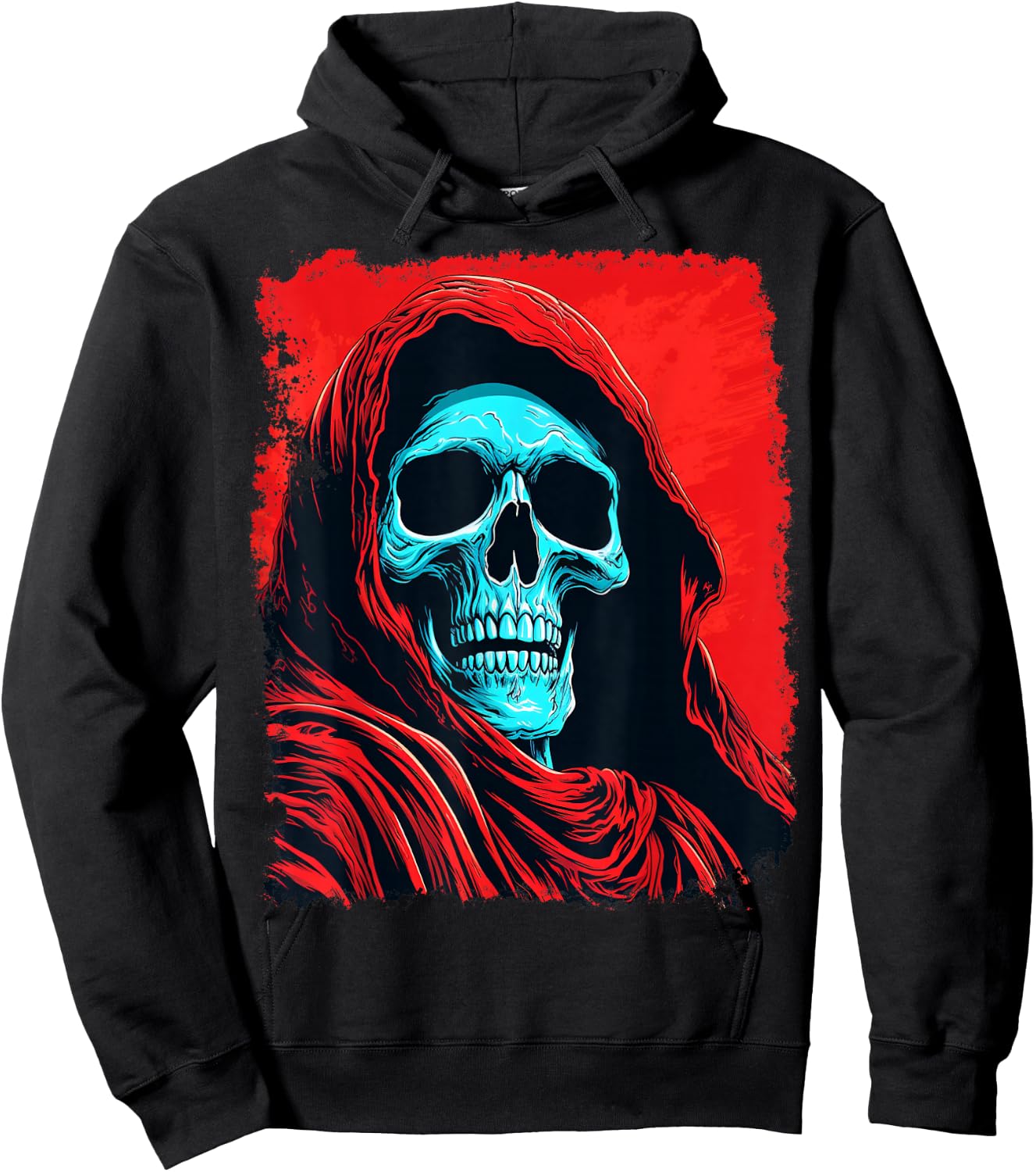 Death Grim Reaper Red Hoodie - Hoodie | Black