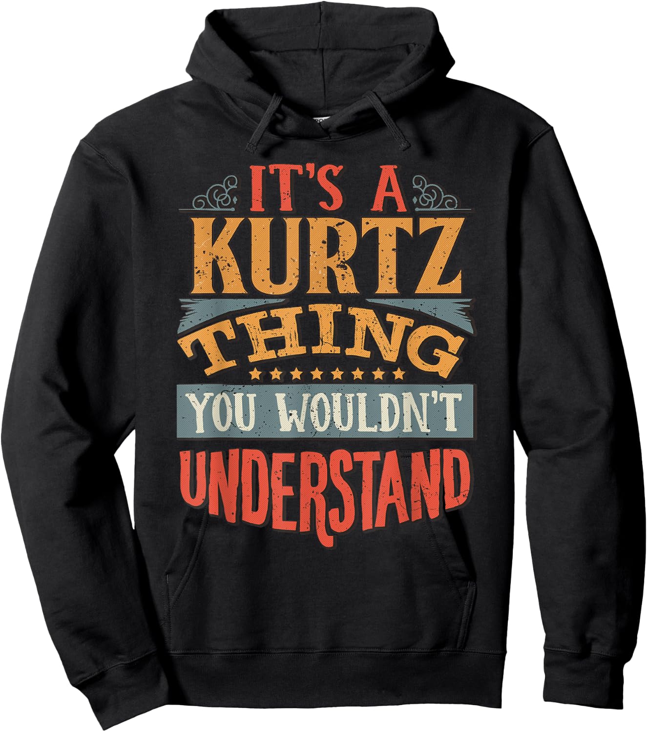 Kurtz Name Hoodie - Hoodie | Black