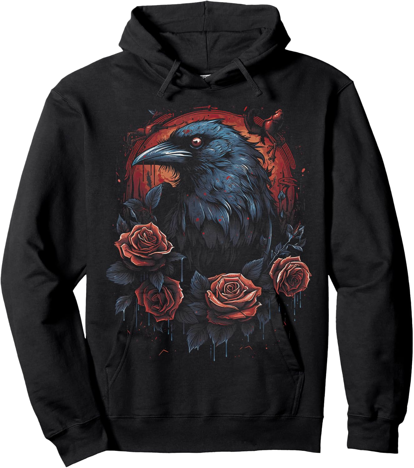 Crow Bird Dark Mystic Nordic Raven Black Gothic Occult Viking Witchcraft Hoodie - Hoodie | Black