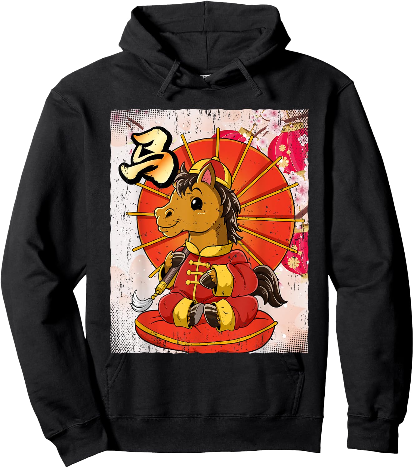 Year Of The Horse Chinese Lunar New Year Hoodie - Hoodie | Black
