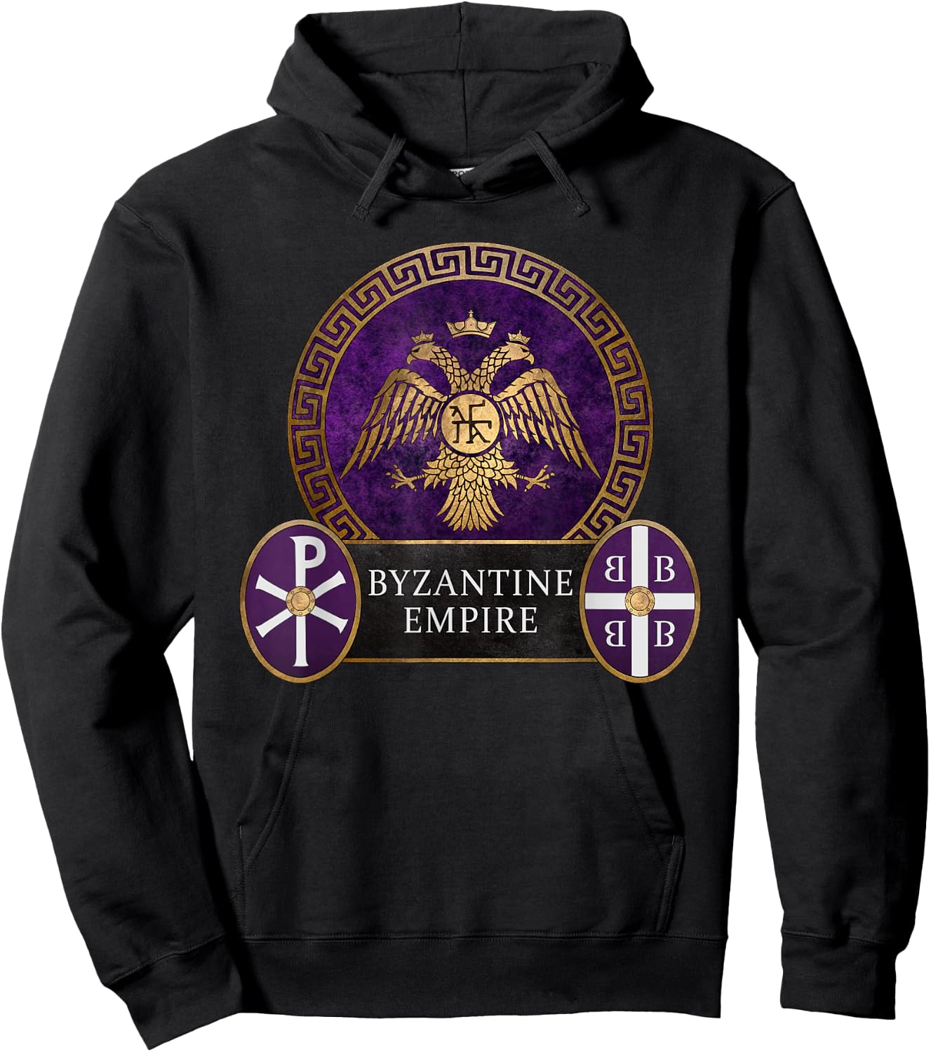 Byzantine Empire Symbol of Constantinople Hoodie - Hoodie | Black