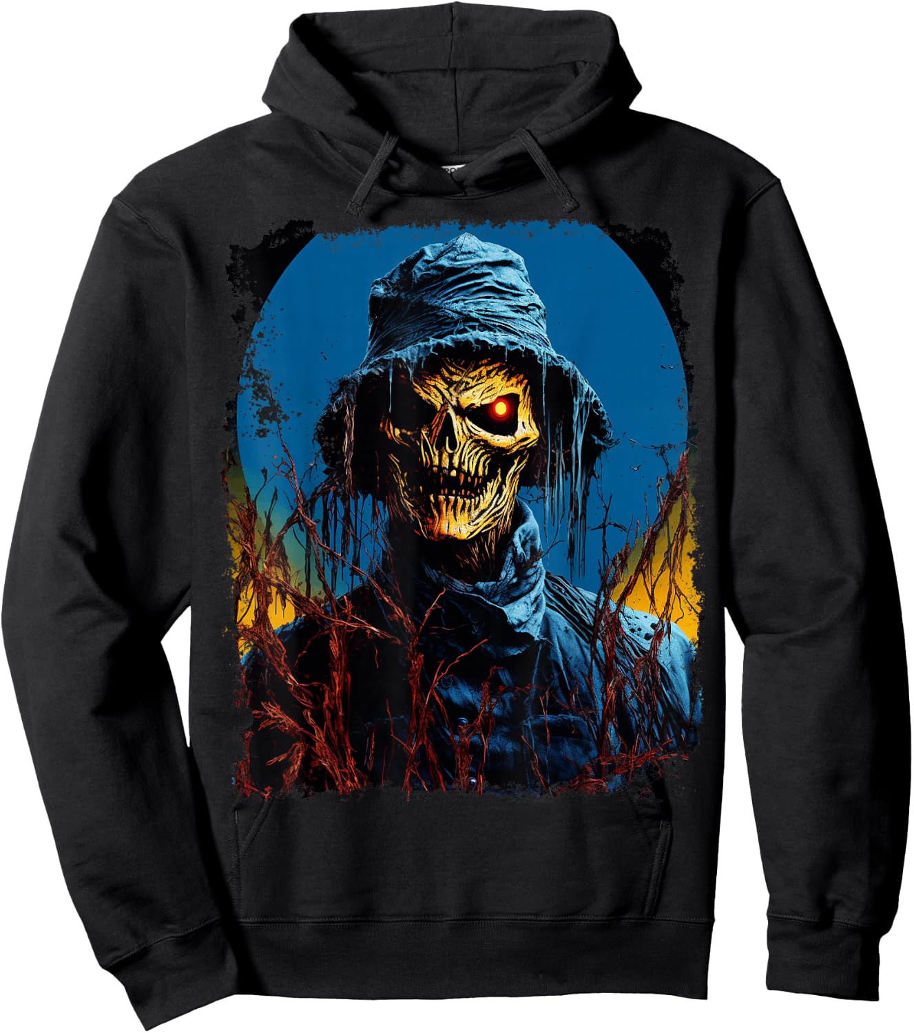 Pop Art Halloween Scarecrow Hoodie - Hoodie | Black