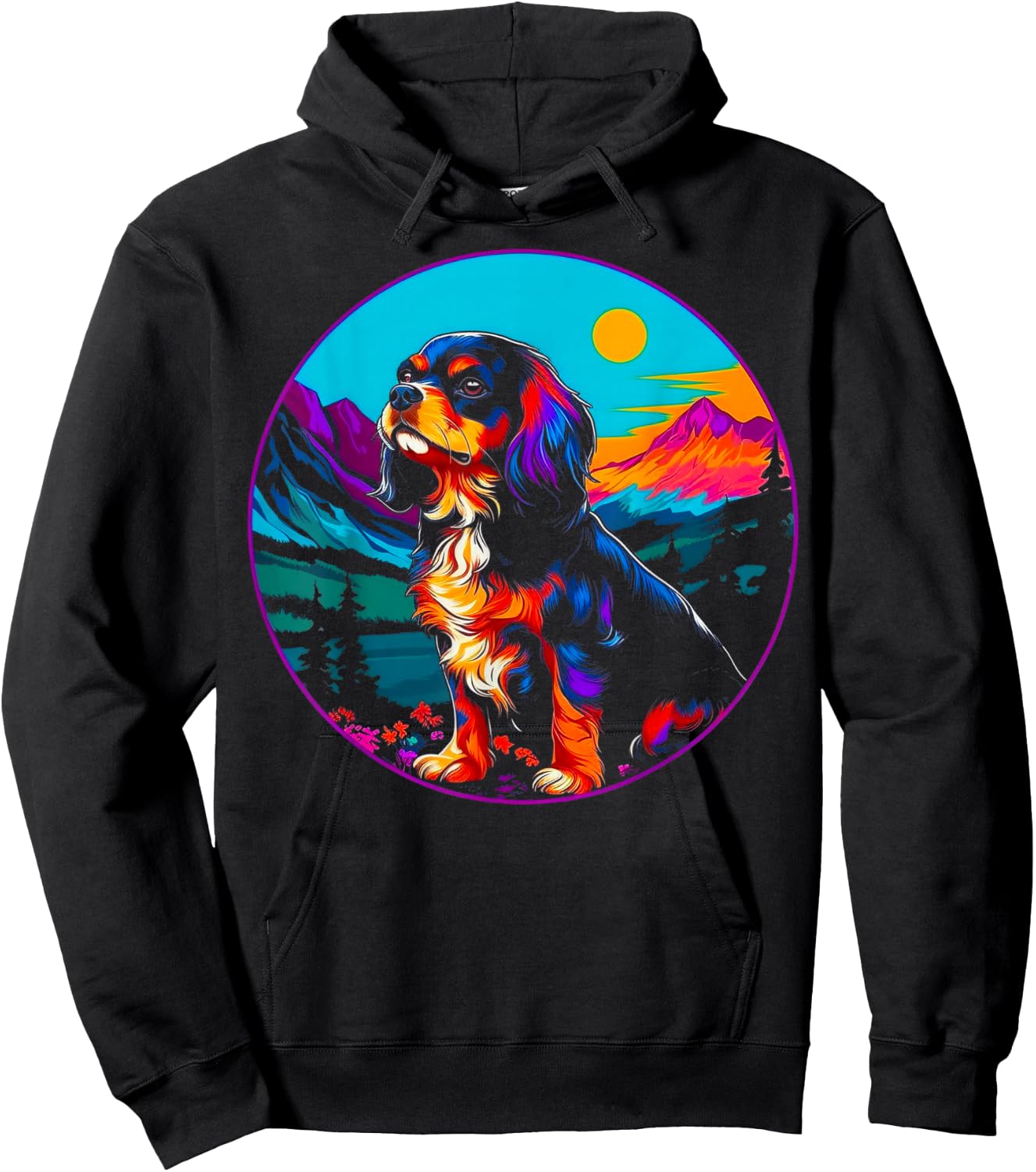 Dog Cavalier King Charles Spaniel Nature Lover Hoodie - Hoodie | Black