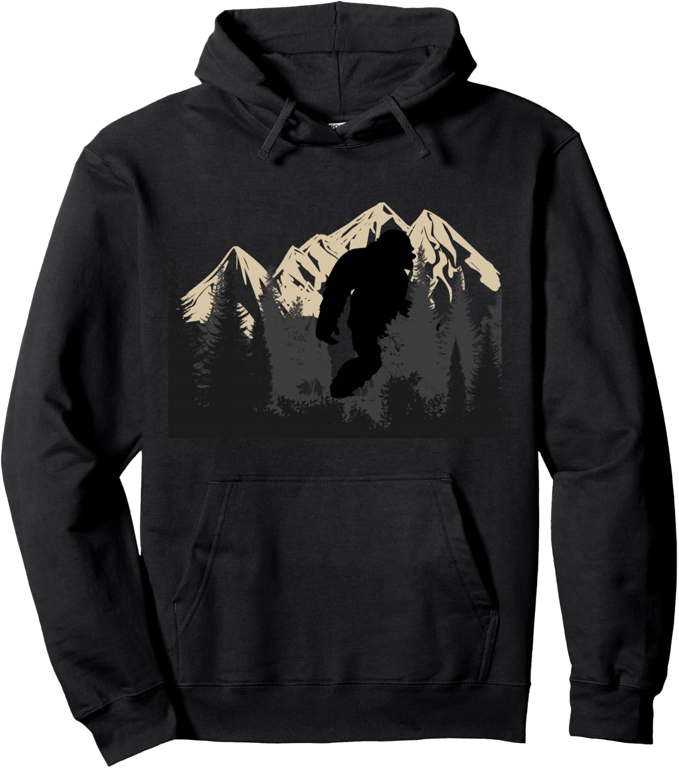 Bigfoot Sasquatch Design Women and Men Trip Hiking lovers Hoodie - Hoodie | Black