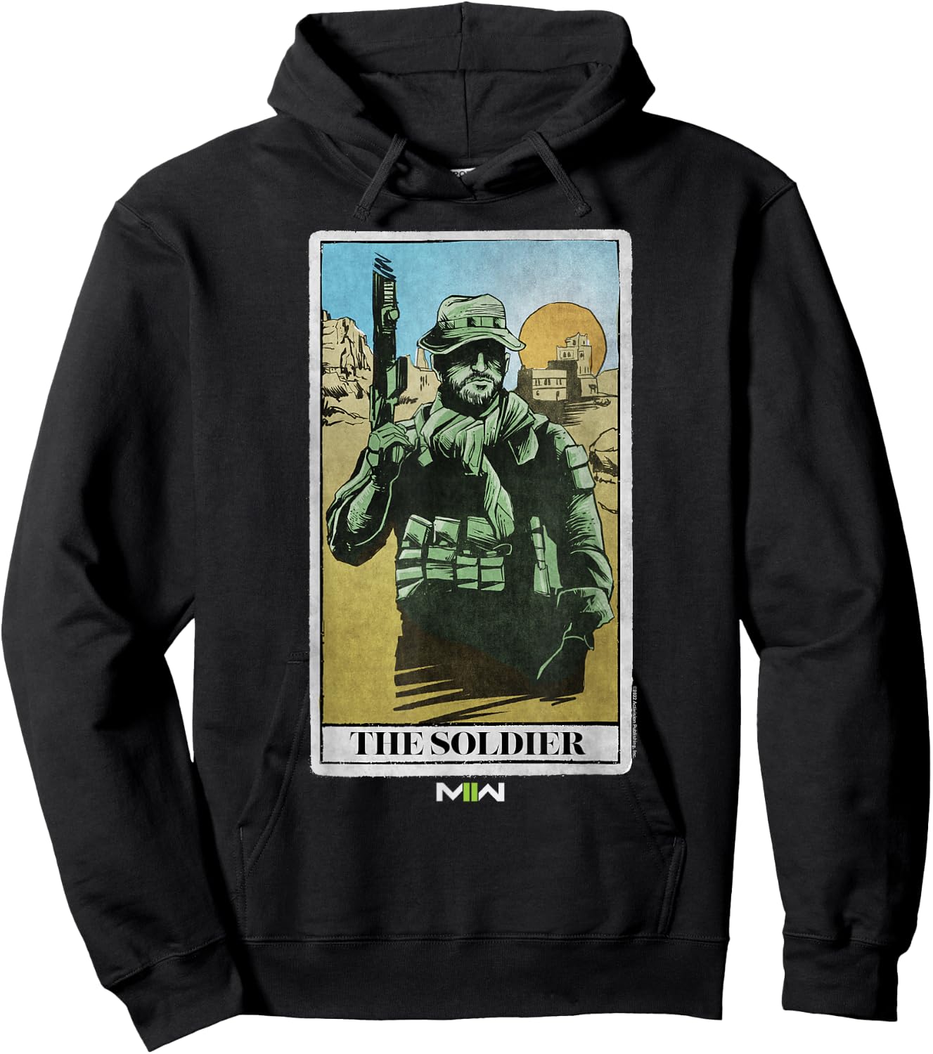 Call of Duty: Modern Warfare 2 The Soldier Desert Card Hoodie - Hoodie | Black