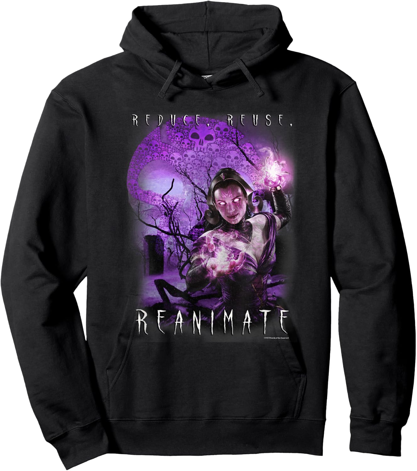 Magic: The Gathering Reduce Reuse Reanimate Liliana Vess Hoodie - Hoodie | Black