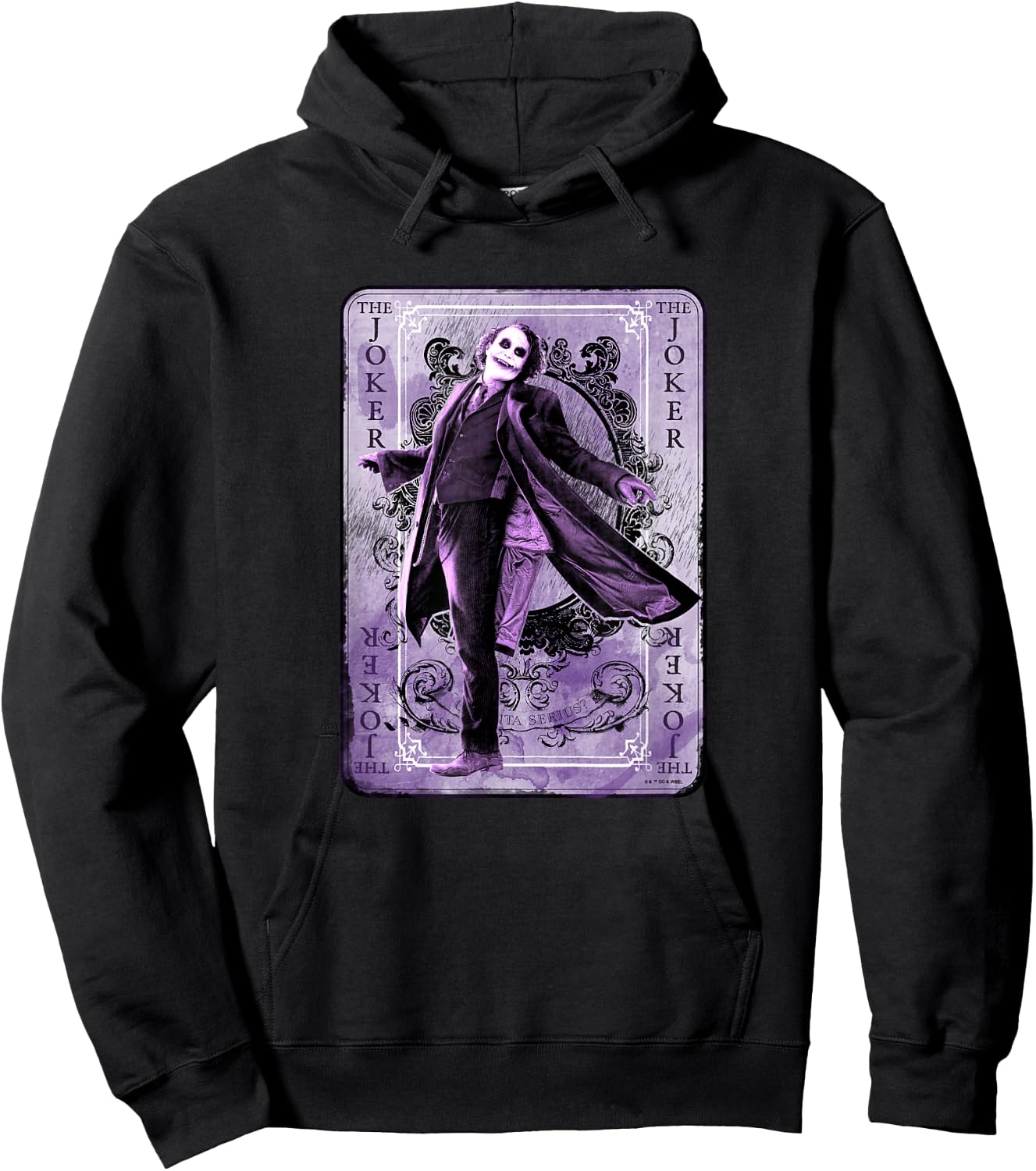 The Dark Knight The Joker Supervillain Playing Card Poster Hoodie - Hoodie | Black