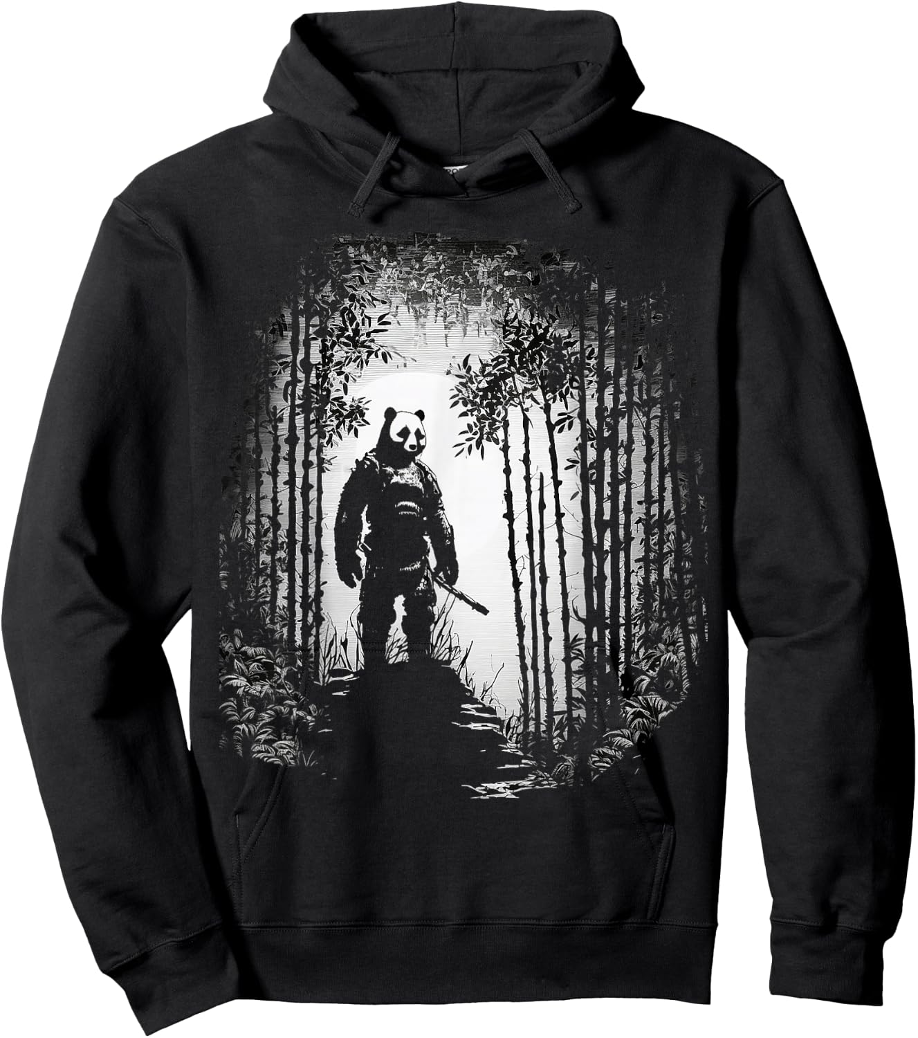 Panda Bear Animal Art Panda Hoodie - Hoodie | Black