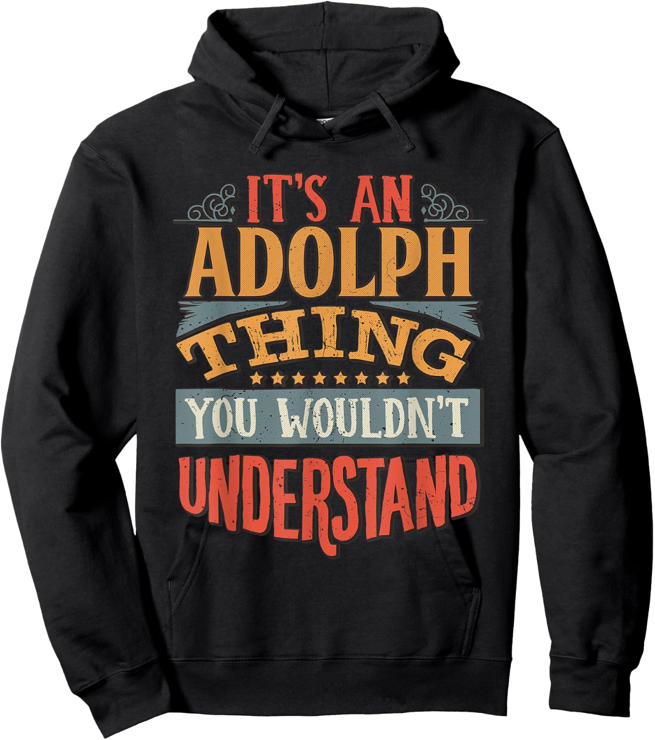 Adolph Name Hoodie - Hoodie | Black