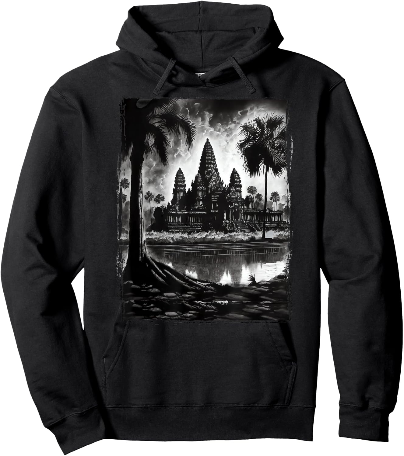 Vintage Cambodia - Angkor Wat SIEM Reap Hoodie - Hoodie | Black