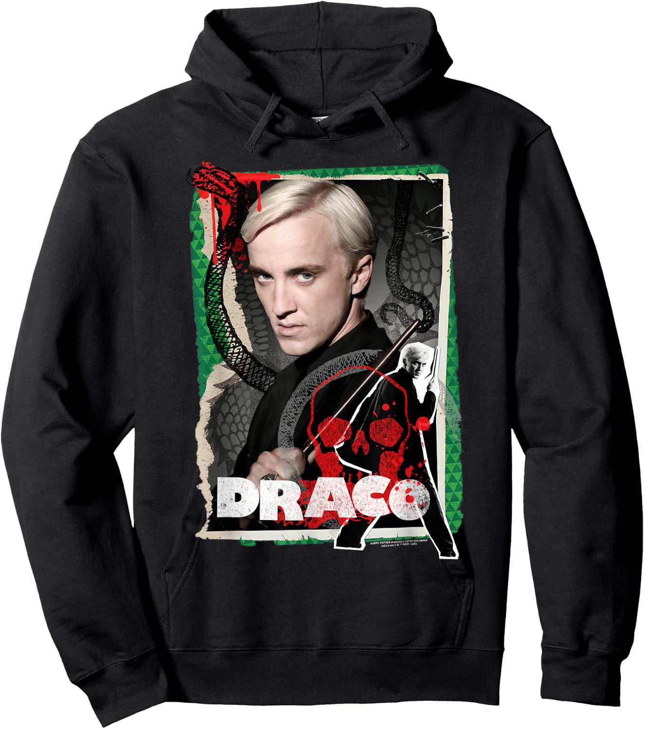 Harry Potter Draco Malfoy Photo Collage Hoodie - Hoodie | Black
