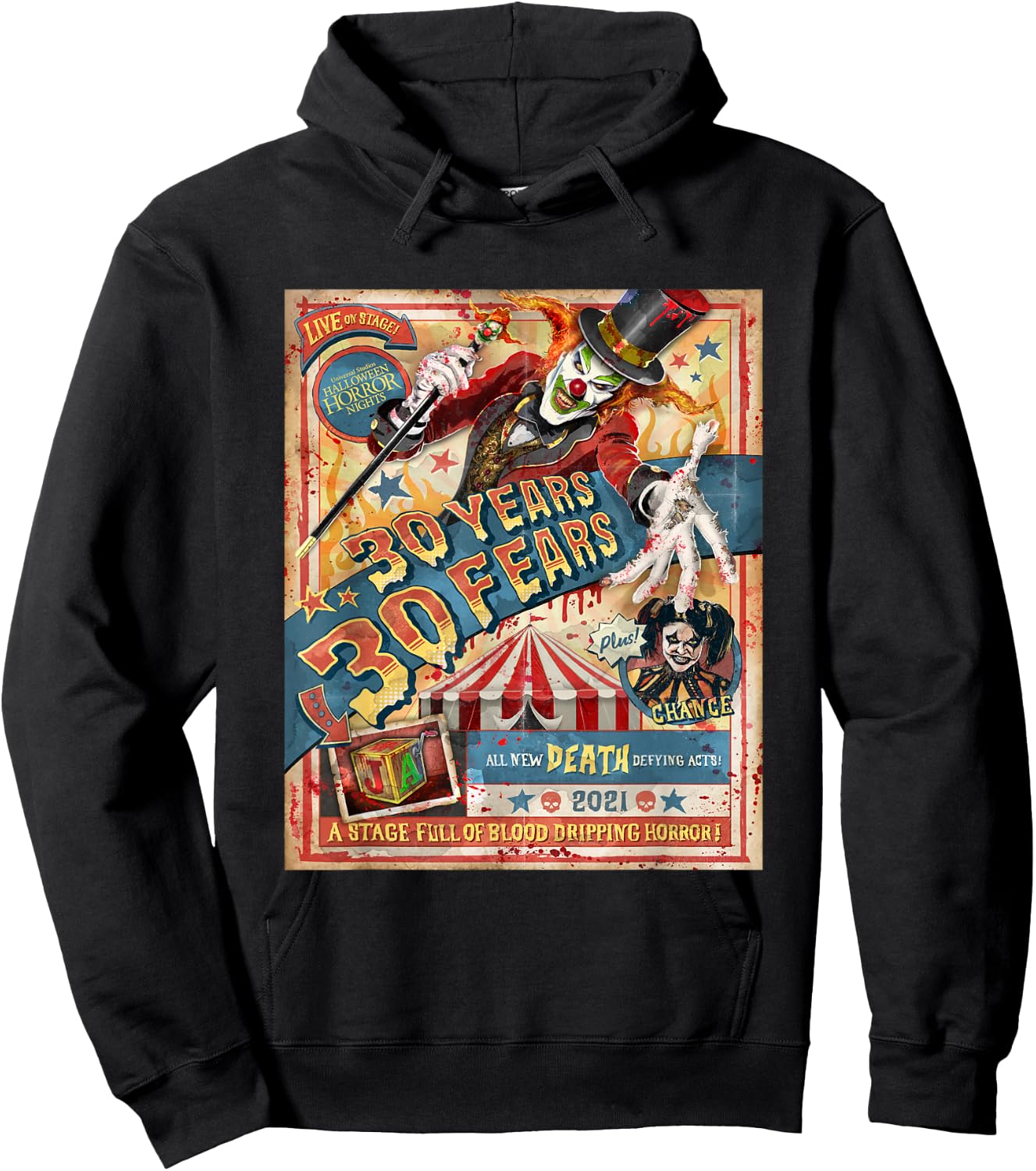 Halloween Horror Nights HHN Jack the Clown Hoodie - Hoodie | Black