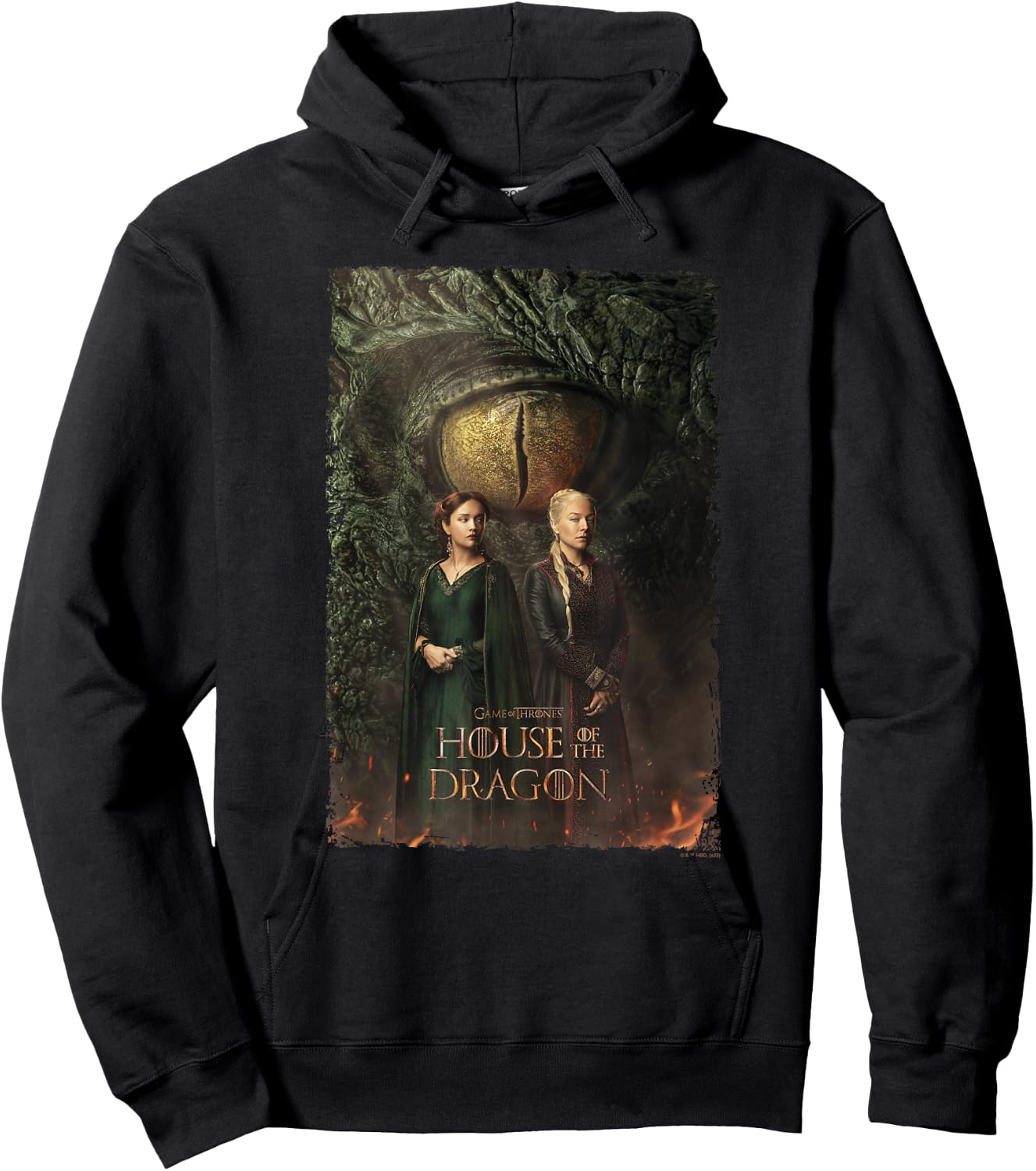 House of the Dragon Rhaenyra and Alicent Hoodie - Hoodie | Black
