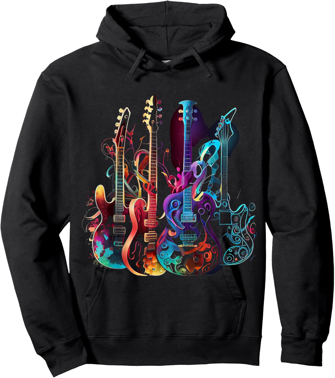 Guitars musician guitarist Hoodie - Hoodie | Black